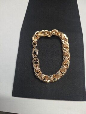 Gold Tone Women's Braided Chain Bracelet - Unbranded